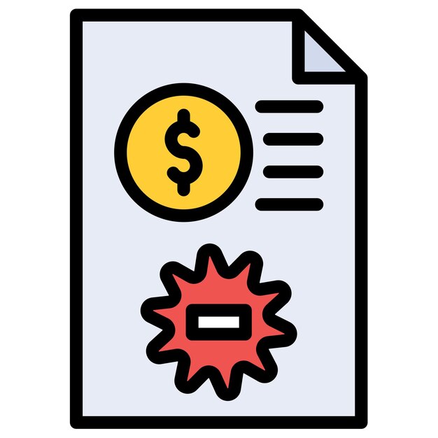 Imagen vectorial del icono del acuerdo Se puede utilizar para documentos y archivos
