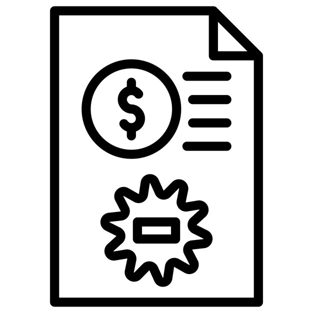 Imagen vectorial del icono del acuerdo Se puede utilizar para documentos y archivos