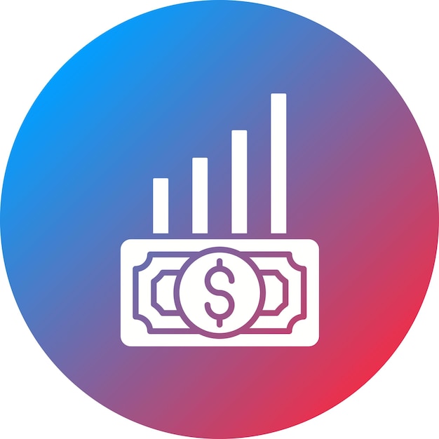 Imagen vectorial del icono de acumulación Se puede utilizar para Finanzas