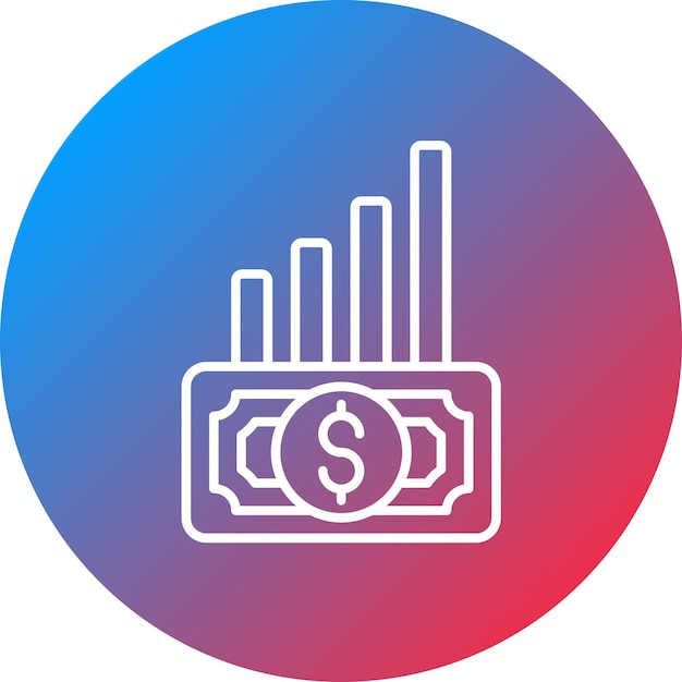 Imagen vectorial del icono de acumulación Se puede utilizar para Finanzas