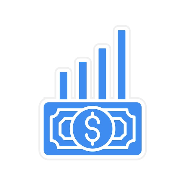 Imagen vectorial del icono de acumulación Se puede utilizar para Finanzas