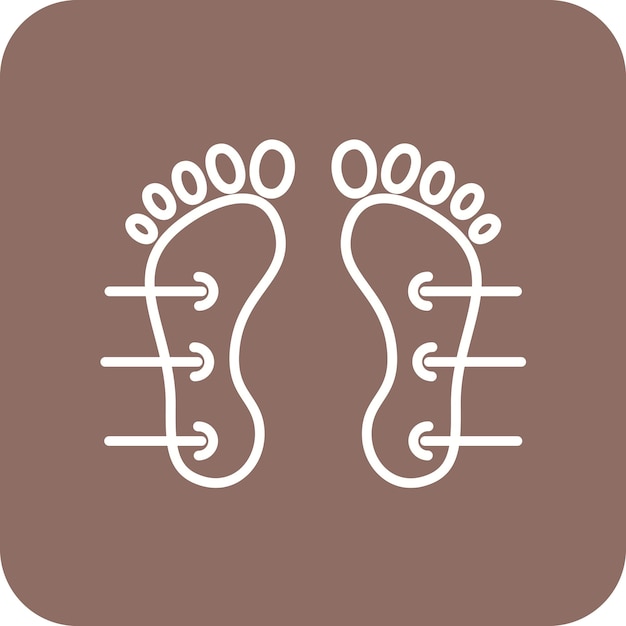 Imagen vectorial de icono de acupuntura del pie Se puede usar para Spa