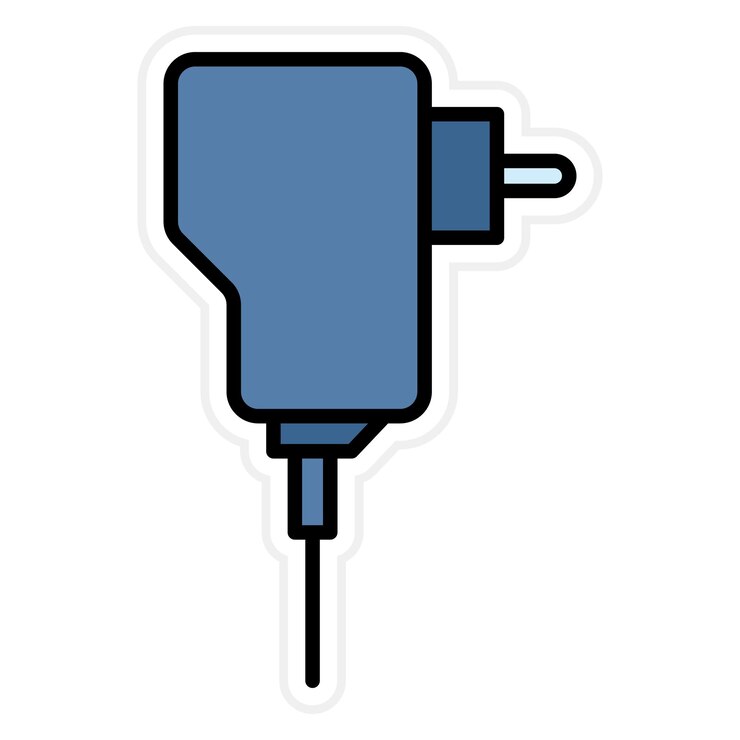 Vector imagen vectorial del icono del adaptador se puede utilizar para computadora y hardware
