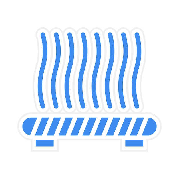 Imagen vectorial del icono de adhesión de la cama Se puede utilizar para la impresión 3D