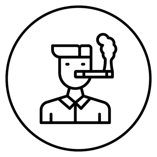 Imagen vectorial del icono de la adicción al tabaco Se puede utilizar para fumar