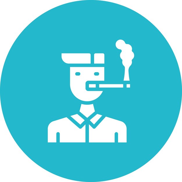 Imagen vectorial del icono de la adicción al tabaco Se puede utilizar para fumar