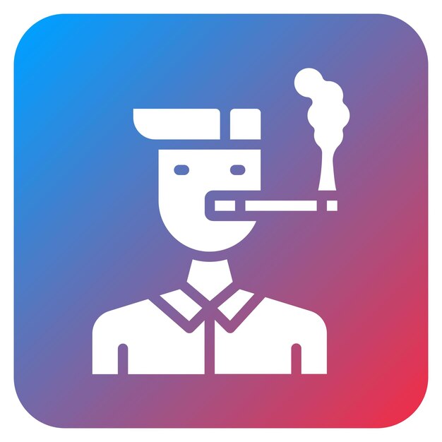 Imagen vectorial del icono de la adicción al tabaco Se puede utilizar para fumar