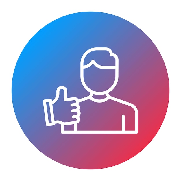 Imagen vectorial de icono de admiración Se puede usar para emociones humanas