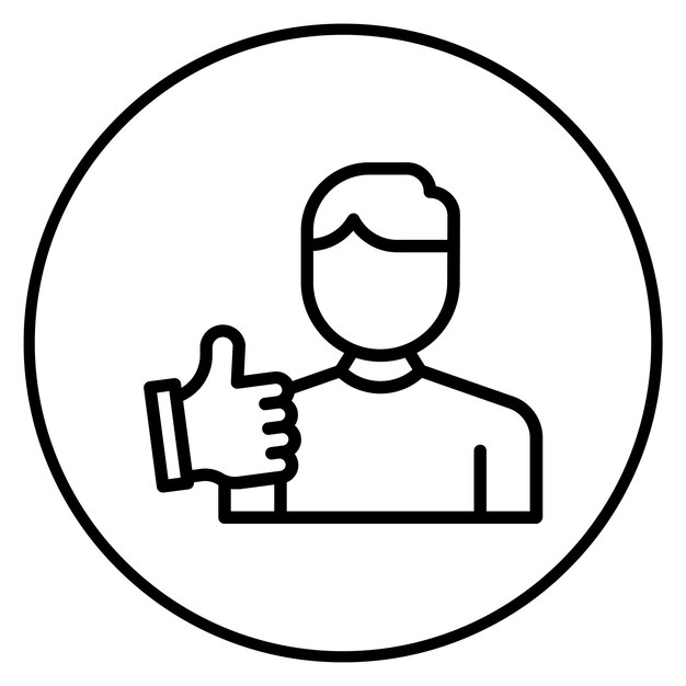 Imagen vectorial de icono de admiración Se puede usar para emociones humanas