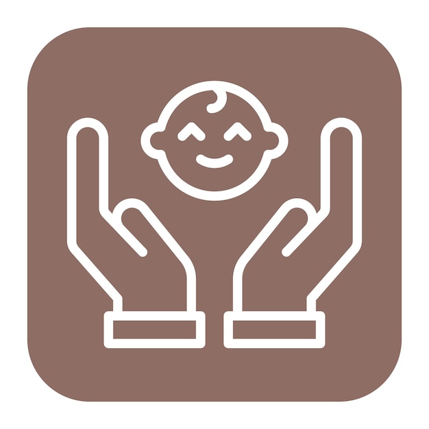 Imagen vectorial del icono de adopción Se puede utilizar para la adopción de niños