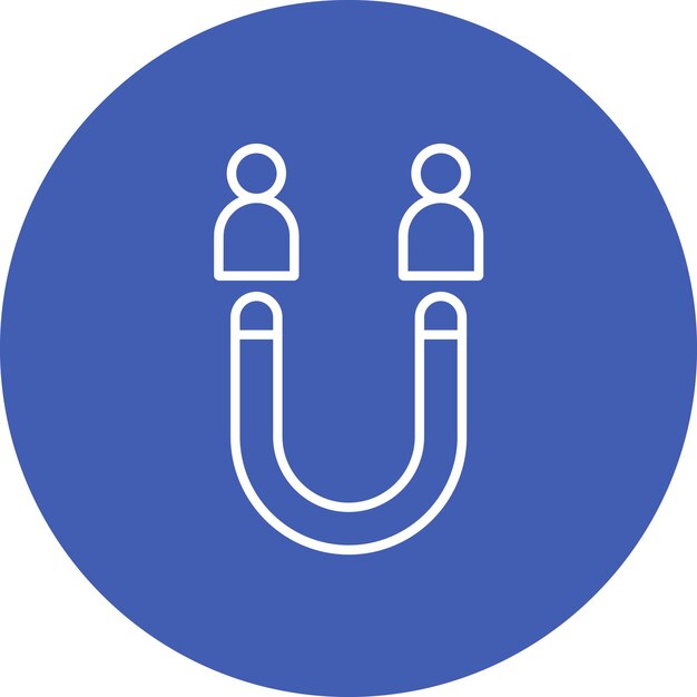 Imagen vectorial del icono de adquisición de clientes Puede utilizarse para Digital Nomad