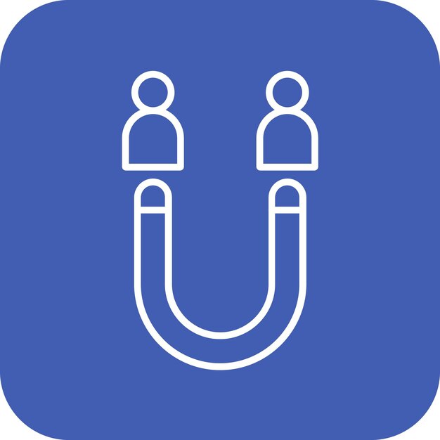 Imagen vectorial del icono de adquisición de clientes Puede utilizarse para Digital Nomad