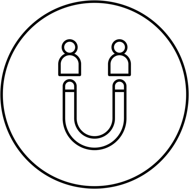 Imagen vectorial del icono de adquisición de clientes Puede utilizarse para Digital Nomad