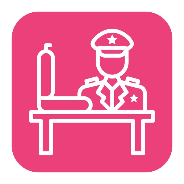 Imagen vectorial del icono de aduanas Puede utilizarse para el servicio postal