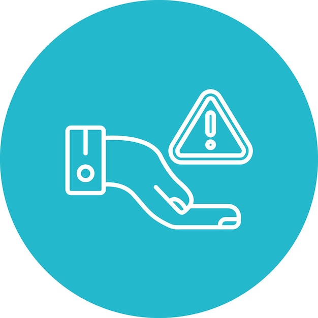 Imagen vectorial de icono de advertencia justa Se puede utilizar para la Casa de Subastas