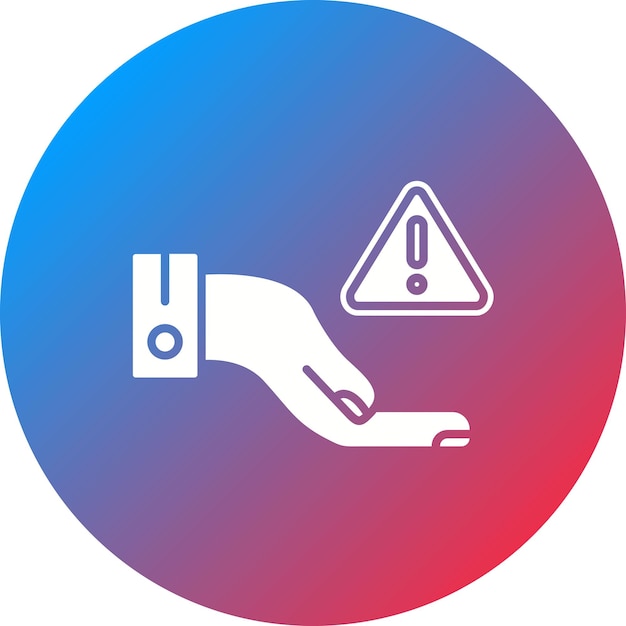 Imagen vectorial de icono de advertencia justa Se puede utilizar para la Casa de Subastas