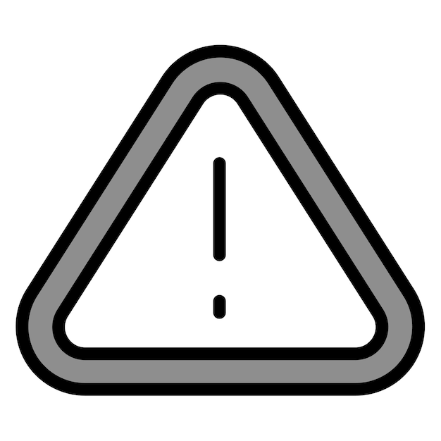 Imagen vectorial del icono de advertencia Se puede utilizar para la batería y la energía