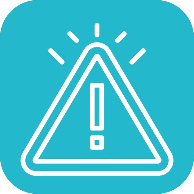 Imagen vectorial del icono de advertencia Se puede utilizar para el tiro con arco