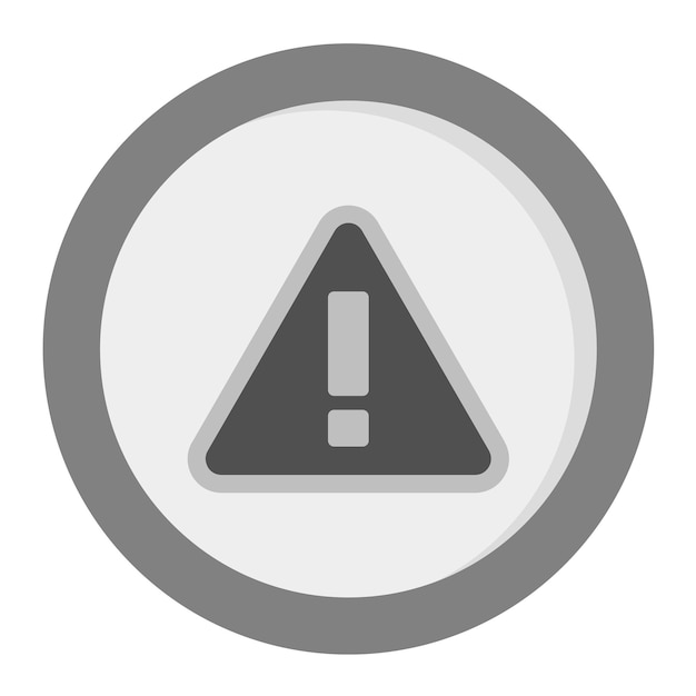 Imagen vectorial de icono de advertencia Puede utilizarse para las señales de tráfico