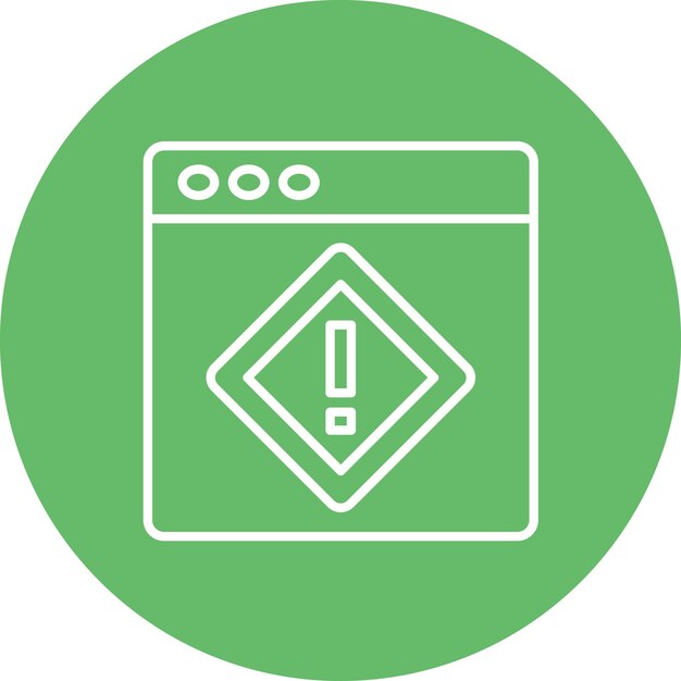 Imagen vectorial de icono de advertencia web Se puede utilizar para la experiencia del usuario