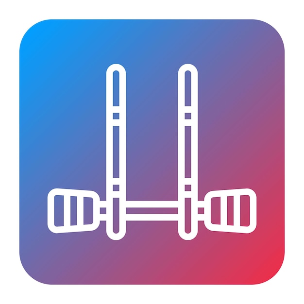 Imagen vectorial de icono de aerobar Se puede utilizar para equipos deportivos