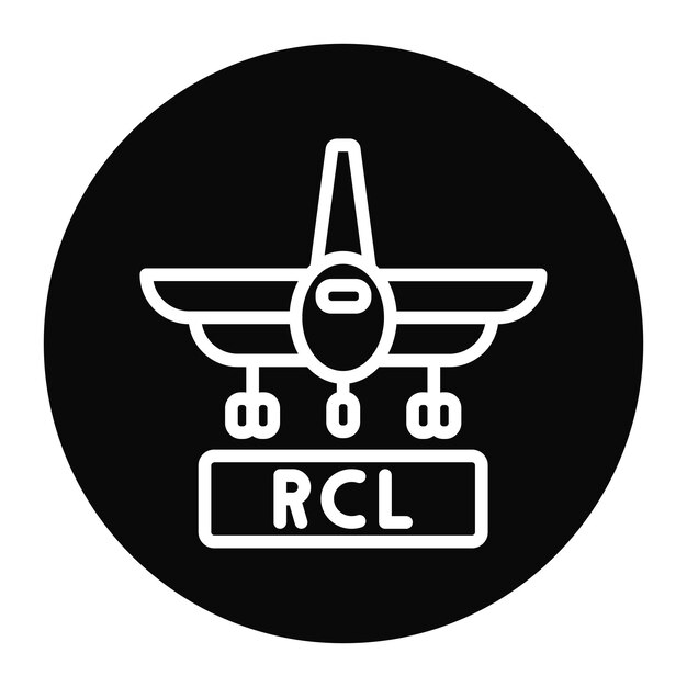 Imagen vectorial del icono de la aerolínea regional Se puede utilizar para la aerolínia