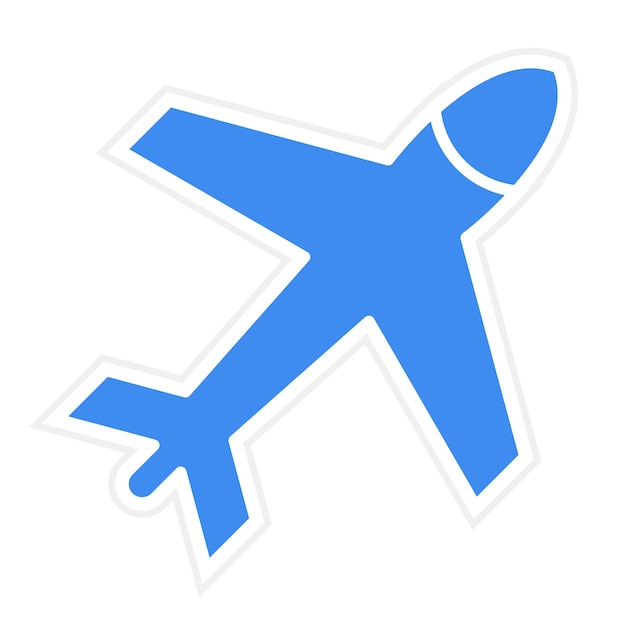 Imagen vectorial del icono de la aeronave Se puede utilizar para la aviación