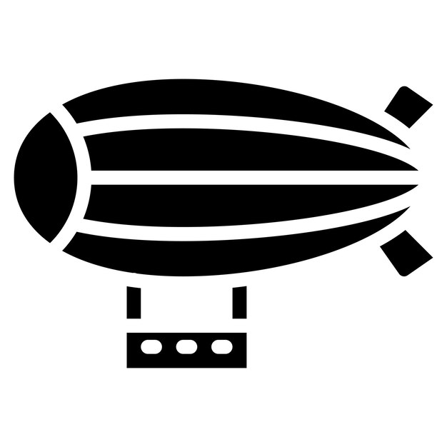 Imagen vectorial del icono de la aeronave Se puede utilizar para el avión