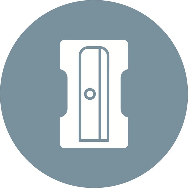 Imagen vectorial del icono del afilador de lápiz Se puede utilizar para papelería de oficina