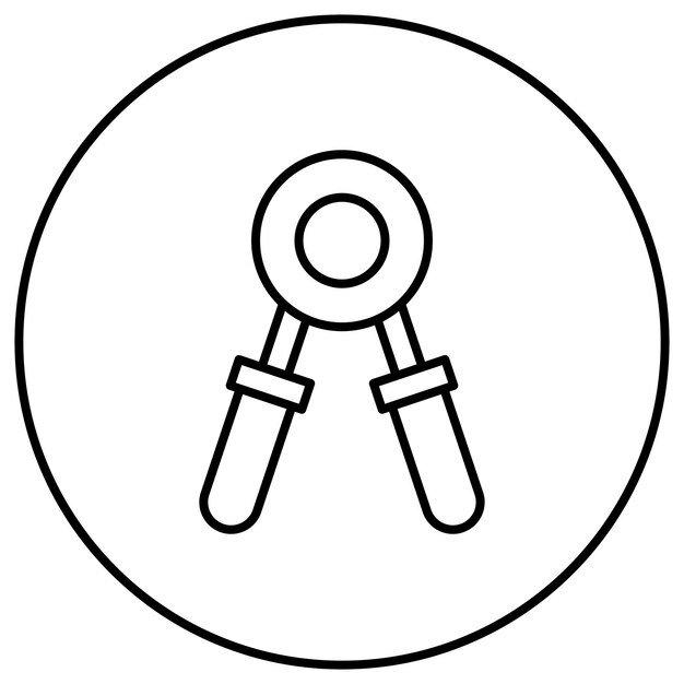 Imagen vectorial del icono de agarre Se puede usar para Pilates