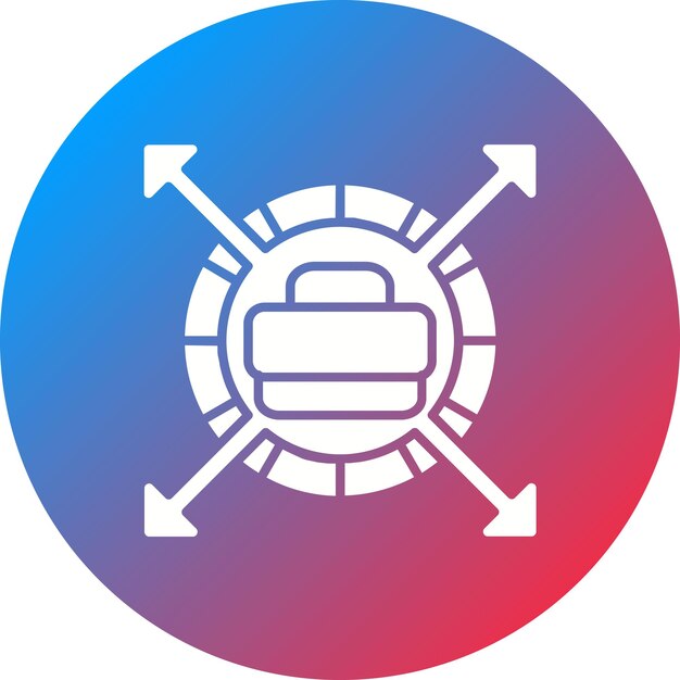 Imagen vectorial del icono de la agencia externa Se puede utilizar para la agencia de reclutamiento