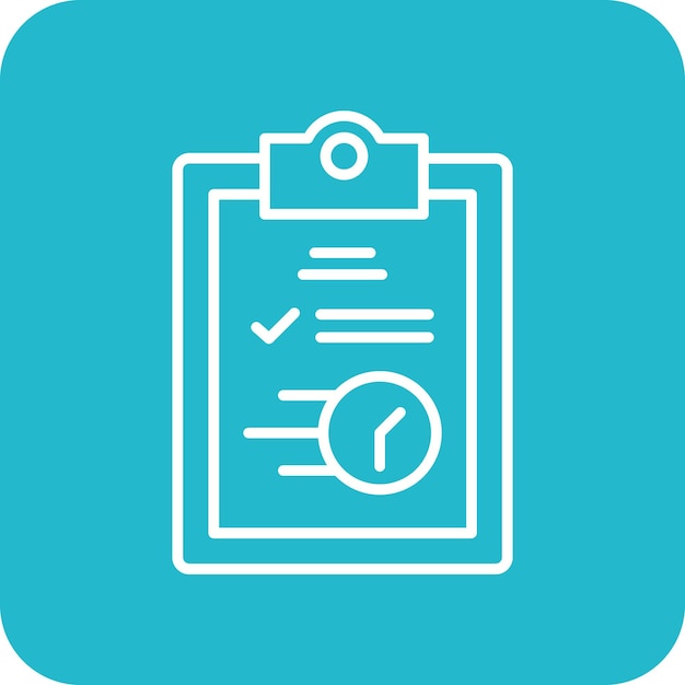Imagen vectorial del icono de la agenda Se puede utilizar para artículos de oficina