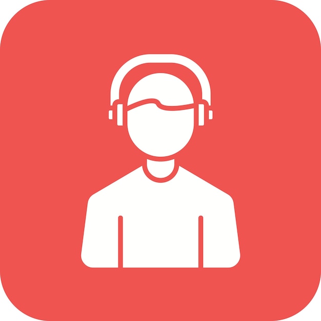 Imagen vectorial del icono del agente de servicio al cliente Se puede utilizar para Digital Nomad