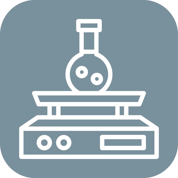 Imagen vectorial del icono del agitador Se puede utilizar para el laboratorio