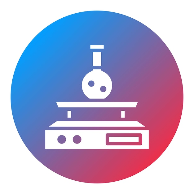 Imagen vectorial del icono del agitador Se puede utilizar para el laboratorio