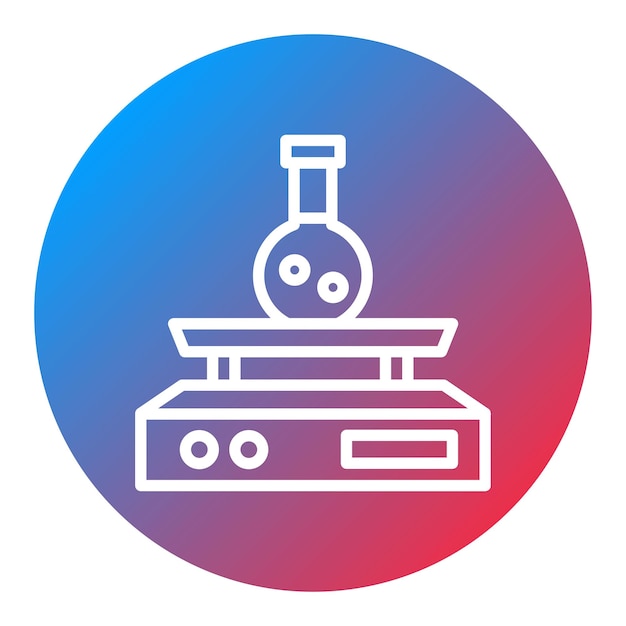 Imagen vectorial del icono del agitador Se puede utilizar para el laboratorio