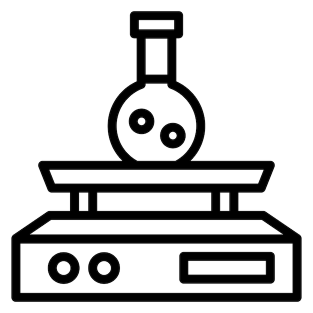 Imagen vectorial del icono del agitador Se puede utilizar para el laboratorio