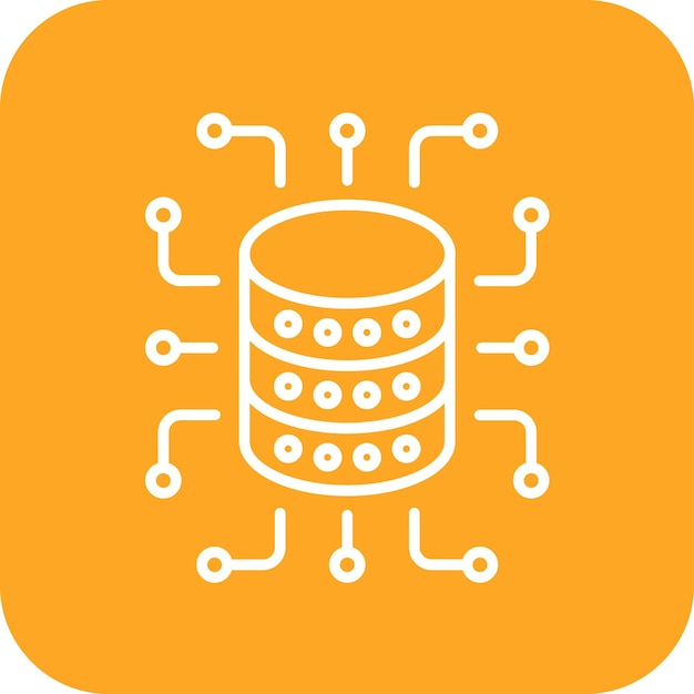 Imagen vectorial de icono de agregación de datos Se puede utilizar para Big Data