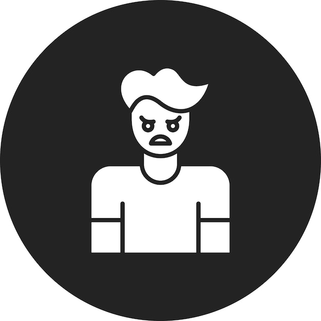 Imagen vectorial del icono de agresión Se puede usar para el trastorno