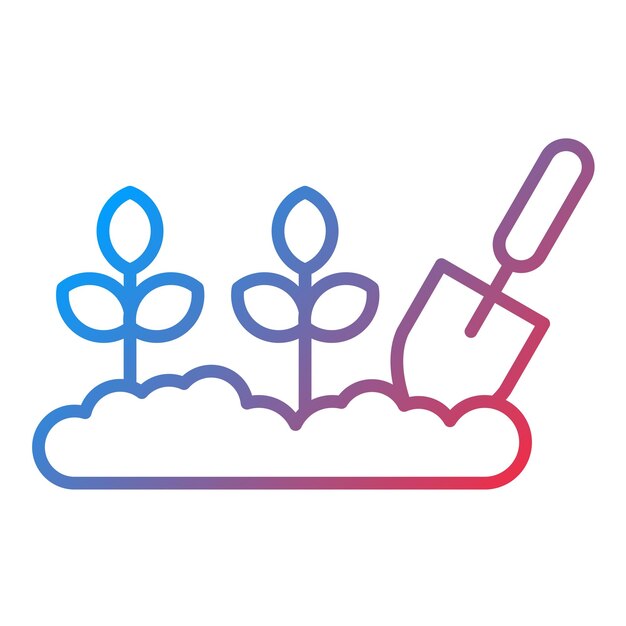 Imagen vectorial de icono de agricultura Se puede utilizar para la agricultura y la jardinería