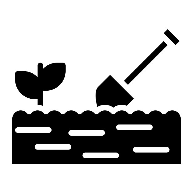 Imagen vectorial del icono de la agricultura Se puede utilizar para la agricultura