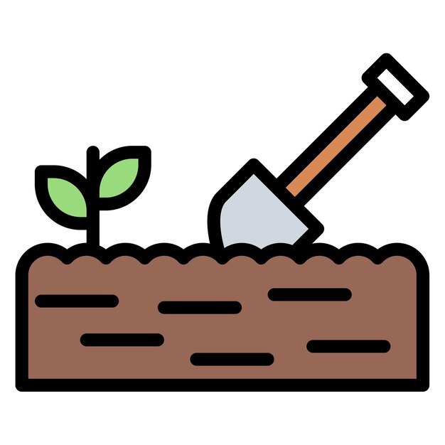 Imagen vectorial del icono de la agricultura Se puede utilizar para la agricultura