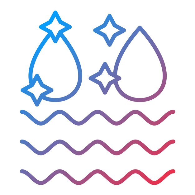 Imagen vectorial de icono de agua limpia Puede utilizarse para productos ecológicos