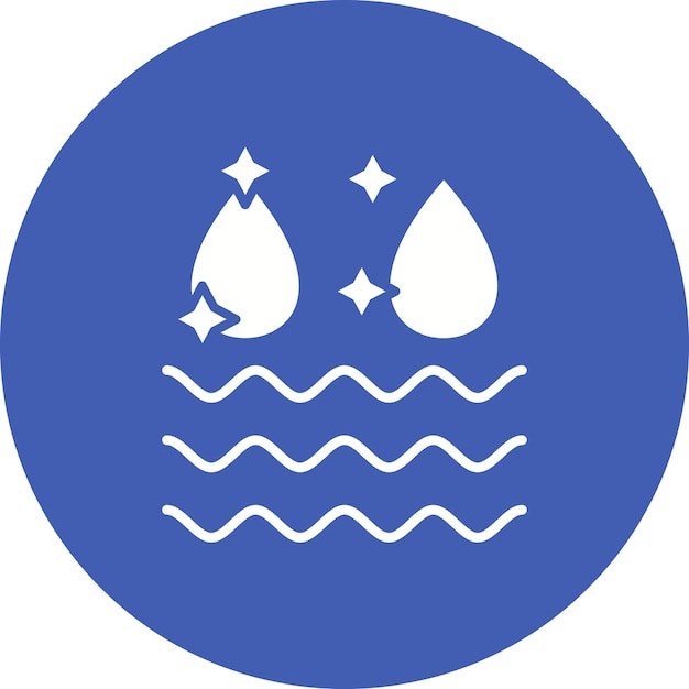 Imagen vectorial de icono de agua limpia Puede utilizarse para productos ecológicos