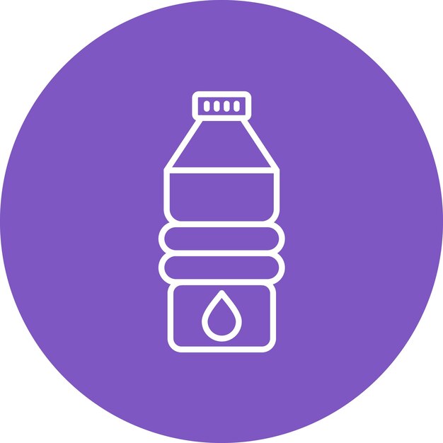 Imagen vectorial de icono de agua Se puede usar para bebidas