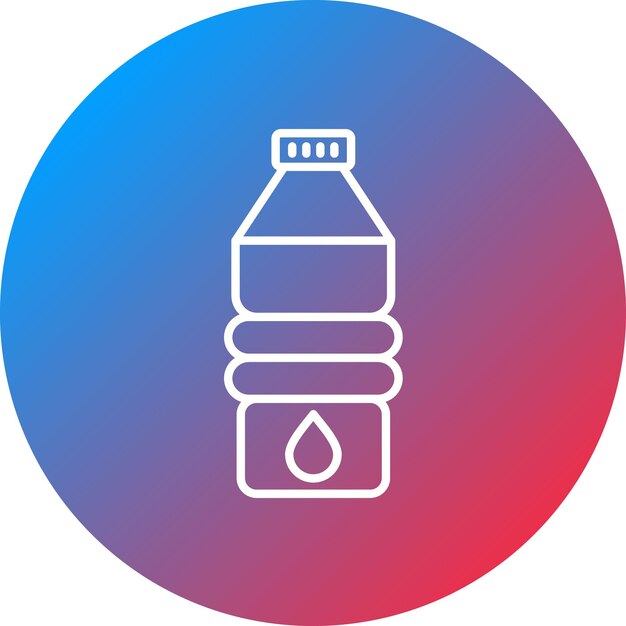 Imagen vectorial de icono de agua Se puede usar para bebidas