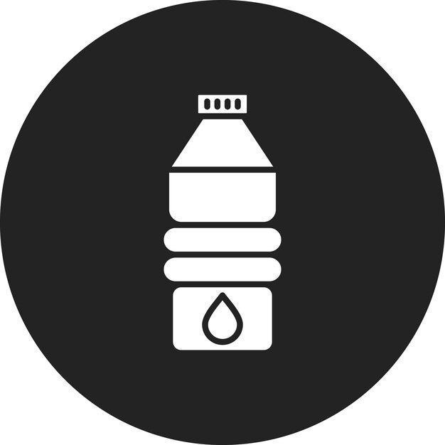 Imagen vectorial de icono de agua Se puede usar para bebidas