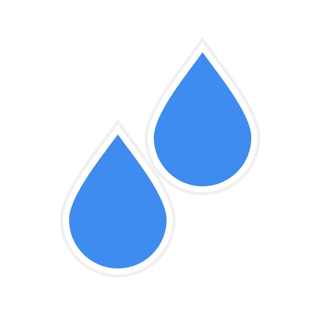 Imagen vectorial de icono de agua Se puede usar para jardinería