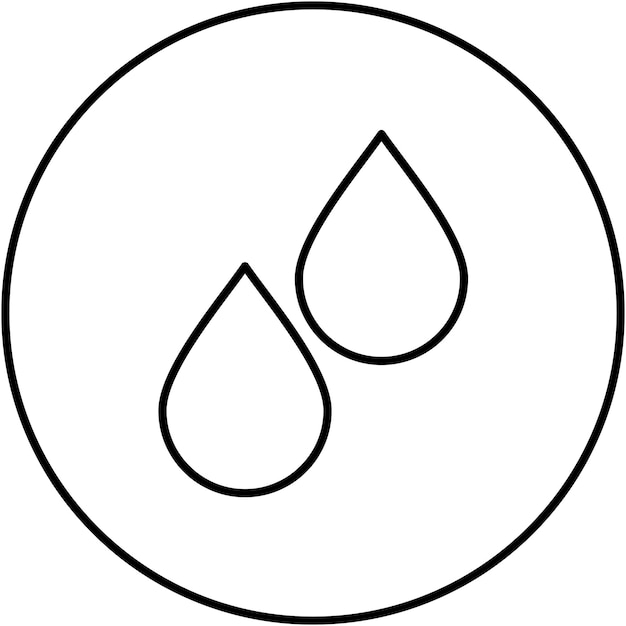 Imagen vectorial de icono de agua Se puede usar para jardinería