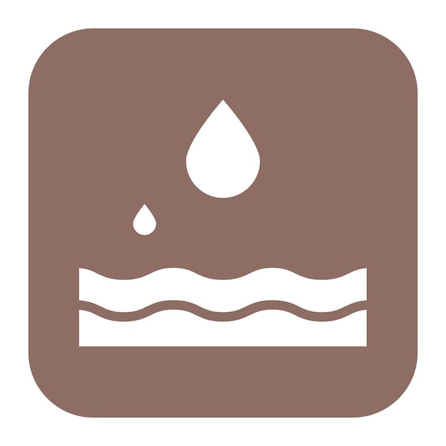 Imagen vectorial de icono de agua Se puede usar para Rugby